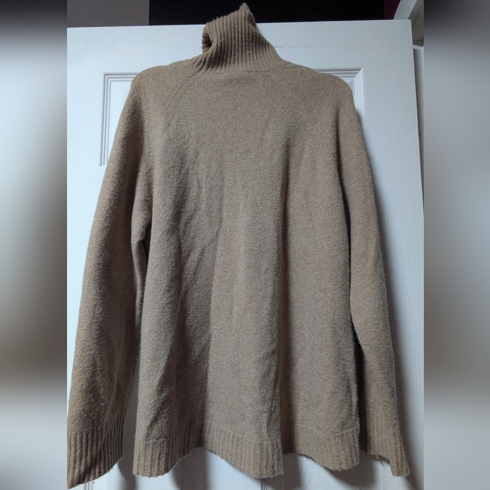 J Crew Tan Turtleneck Sweater